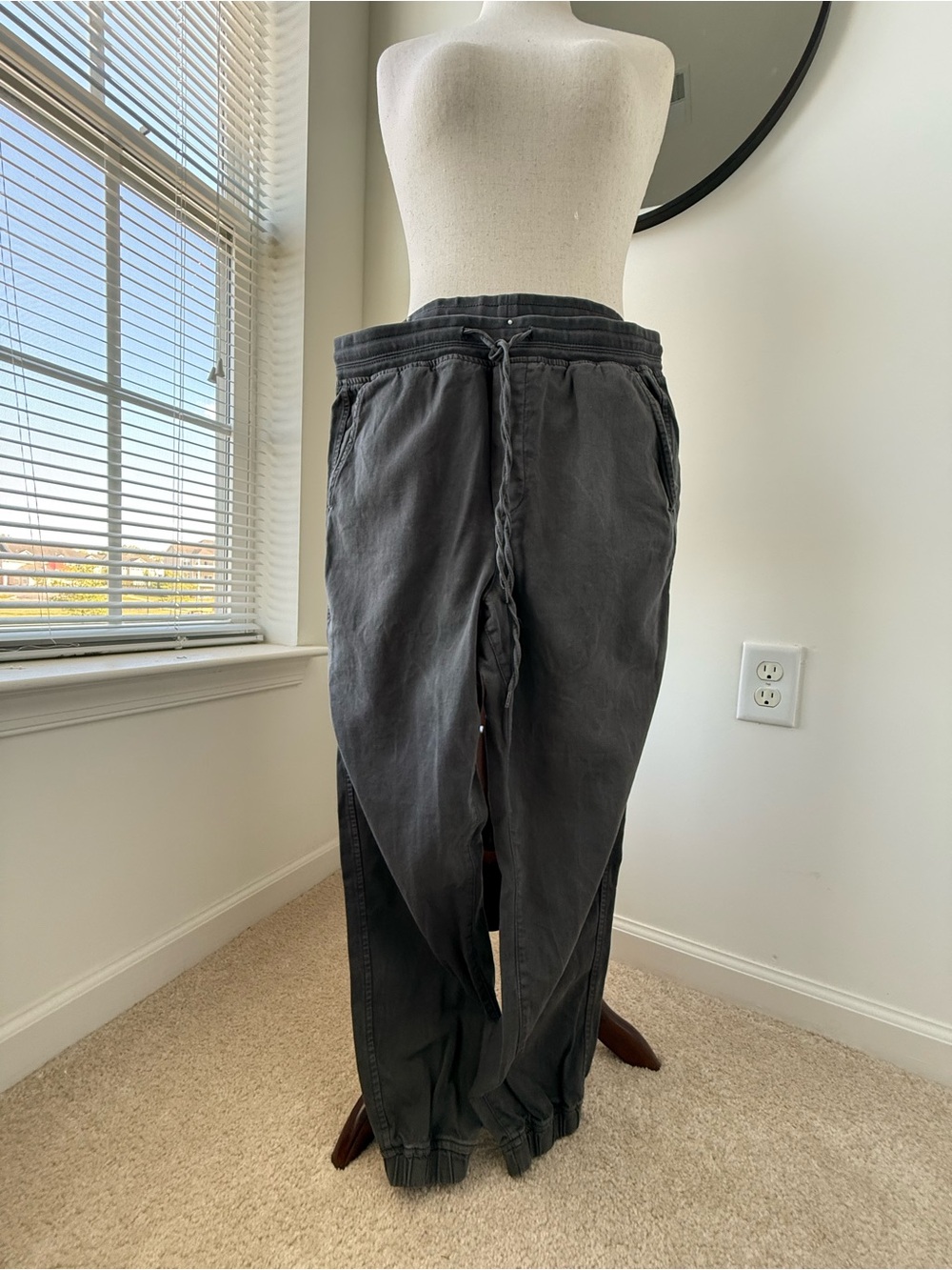 GAP Charcoal Gray Drawstring Joggers